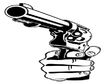 Pistol that was found on the Bounty Disco Saurabh